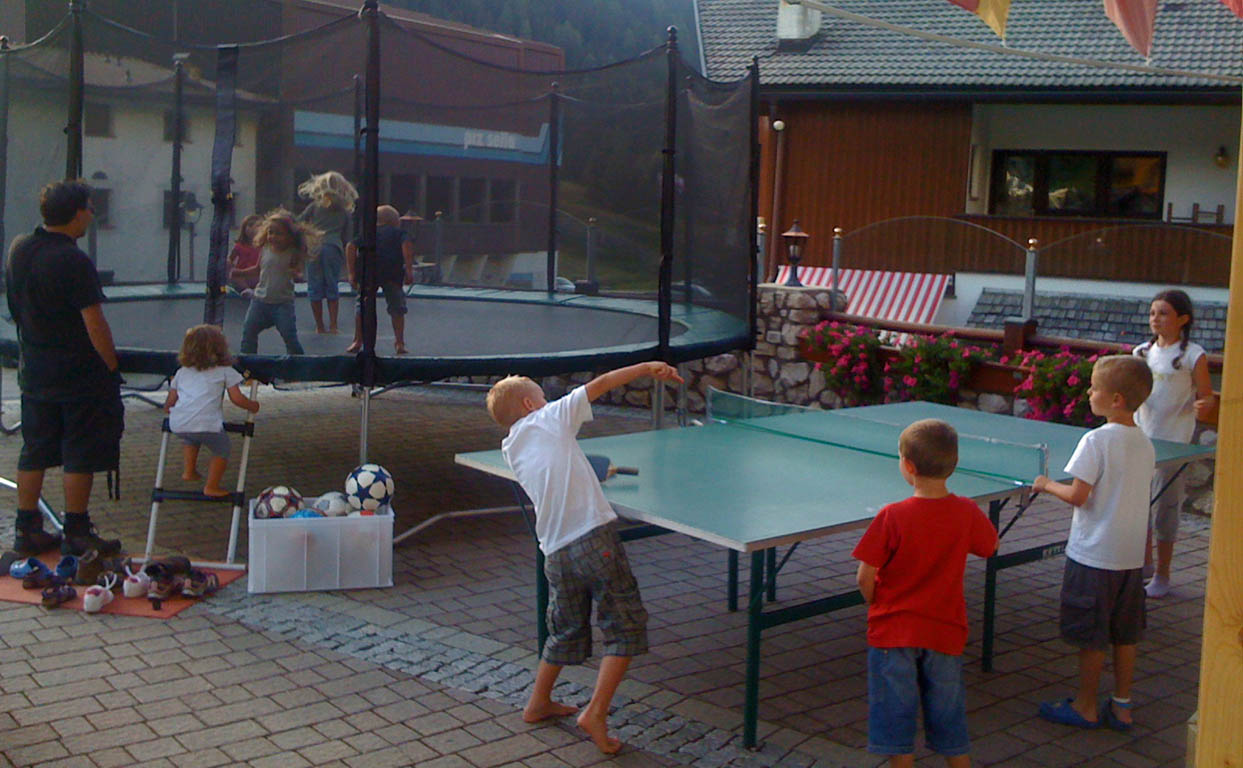 Spiele im Hotel Valpudra im Sommer
